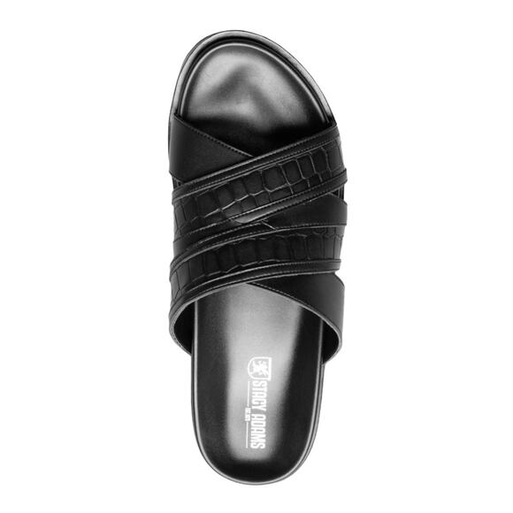 Stylish Black Slide Sandals - Picture 3 of 4